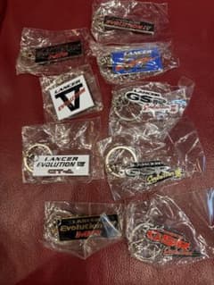 三菱 ランサーエボリューション メタルキーホルダー 9種セットのサムネイル