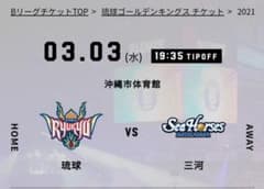 琉球ゴールデンキングス　official駐車場チケットのサムネイル