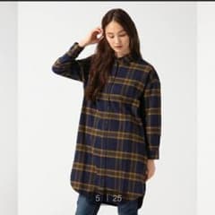 GLOBAL WORK チェックシャツワンピのサムネイル