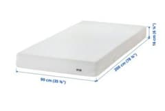 イケア ÅBYGDA オービグダ フォームマットレス 90x200 cm 1点