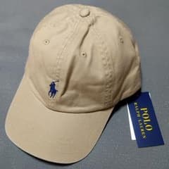 Polo Ralph Lauren キャップ ベージュ ポニー刺繍 美品のサムネイル