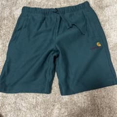 Carhartt スウェットショートパンツ ダークグリーンのサムネイル