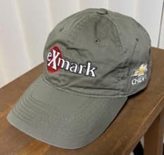 exmark✖️CHEVROLET（シボレー）企業系　キャップ　カーキ　Y2K希少