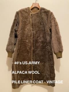 40s U.S.ARMY アルパカ コート WW2 ミリタリー ビンテージ 希少 - メルカリ
