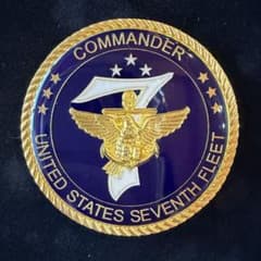 【週末限定お値下げ中】米国海軍 第7艦隊 チャレンジコインのサムネイル
