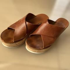 FABIO RUSCONI ブラウン サンダル - メルカリ