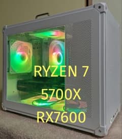 ゲーミング自作PC Ryzen7 5700X RX7600 モンハンワイルズ - メルカリ