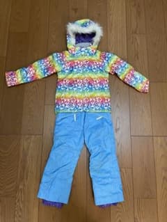 【cacao】スキーウェア上下　女の子　中古美品　110のサムネイル