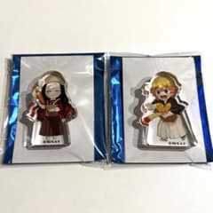 Demon Slayer: Kimetsu no Yaiba Heart Bread Antique Acrylic Block - Nezuko Kamado Zenitsu Agatsuma
