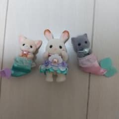 シルバニアファミリー 人魚 ネコ フェネック ゆめいろマーメイドキャッスルのサムネイル