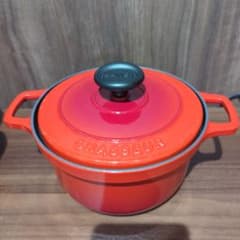 CHASSEUR シャスール 両手鍋 16cm レッド ホーロー鍋 ココット - メルカリ