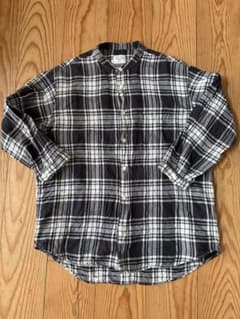 URBAN RESEARCH DOORS リネン バンドカラーシャツ　サイズ40のサムネイル