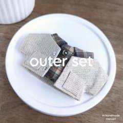 (292) [outer set] ブラウントップス & ベージュアウターのサムネイル