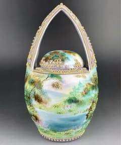 【専用】 オールドノリタケ 23.8㎝ 花紋花瓶 スミレ 金盛り 希少】 オールドノリタケ 23.8㎝ 花紋花瓶 スミレ 金盛り