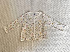 《新品未使用》プチバトー　花柄カーディガンのサムネイル