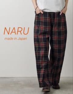 新品の訳あり商品！NARU 高密度 ギャバ チェック ノッポ パンツ 新品の訳あり商品！NARU 高密度 ギャバ チェック ノッポ パンツ - メルカリ