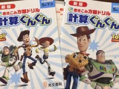 書きこみ方眼ドリル 計算ぐんぐん 5年 上下巻セットのサムネイル