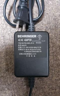 behringer neutron ac　アダプター付き 動作確認済み BEHRINGER ベリンガー ACアダプター PSU-MX3-JP ミキサー - メルカリ