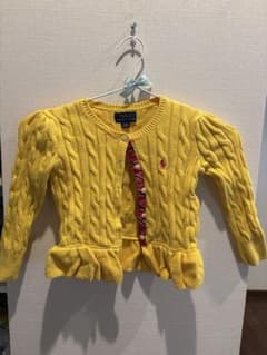 POLO RALPH LAUREN ケーブルニット カーディガン イエローのサムネイル