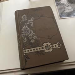 フランスアンティーク洋書 19世紀末 カルトナージュ装丁 稀少 1892