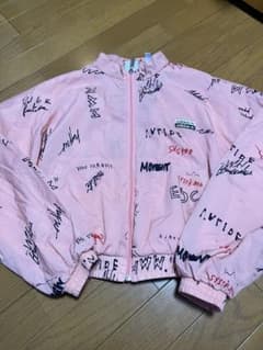 adidas originalsグラフィックプリント ジャケット ピンク - メルカリ
