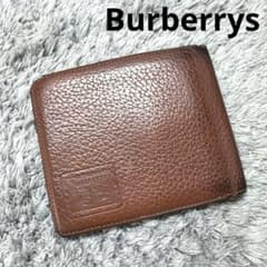 Burberrys バーバリー 二つ折り財布 レザー 内側ノバチェック ブラウン