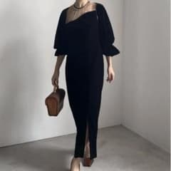 スーツ・フォーマル・ドレス Ameri vintage 2WAY CURVE VELOURS DRESS AMERI 2WAY CURVE VELOURS DRESS - メルカリ