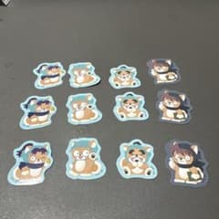 忍たま乱太郎 どうぶつフォーゼ 乱きりしん土井半助 シール ステッカー バラ売りのサムネイル