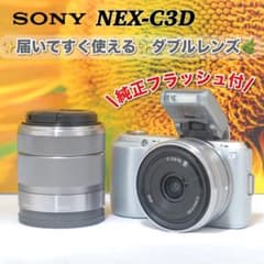 ソニー NEX-C3 人気 ミラーレスカメラ 初心者おすすめ☘️ダブルレンズ