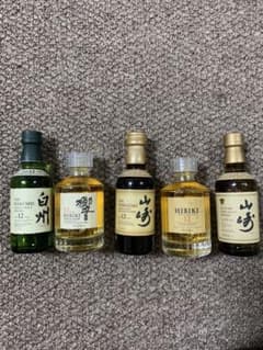 サントリー　山崎　白州　響　ミニボトル　5本のサムネイル