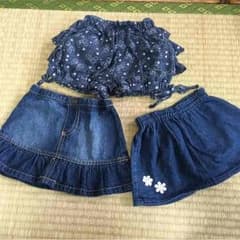 デニムスカート3枚セットのサムネイル