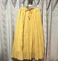 ロングスカート　黄色のサムネイル