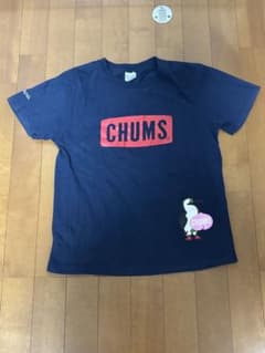 CHUMS Tシャツ ネイビー ロゴプリントのサムネイル