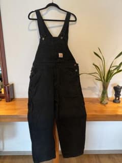Carhartt ブラック オーバーオール Lサイズのサムネイル