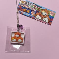 希少　ハローキティ 広島　もみじまんじゅう　マスコット　ちりめん地　2008年 希少ハローキティ 広島もみじまんじゅうマスコットちりめん地2008年