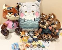 ズートピア ぬいぐるみ マスコット フェイスマスコット フィギュア☆22点セット