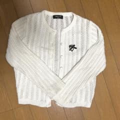 COMME CA ISM ホワイトカーディガン 130Aのサムネイル