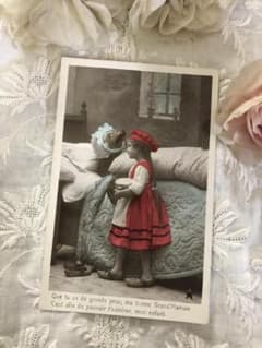 アンティーク ポストカード オオカミと赤ずきんちゃん - メルカリ