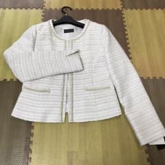 ノーカラージャケット ツイードジャケットのサムネイル