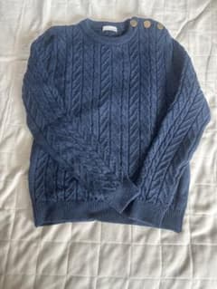 madameh closet ネイビー ケーブル編み ニットセーター madameh closet ネイビー ケーブル編み ニットセーター - メルカリ