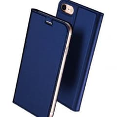 iPhone7ケース 手帳型 ☆最高級PU レザー ☆ ブルー ☆送料無料☆のサムネイル