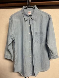 EDWIN 七分袖 シャンブレーシャツ Mサイズのサムネイル