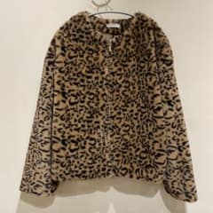 新品　しまむら　レオパード　ファーコートのサムネイル