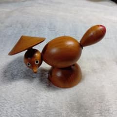 彦一のたぬきゴマ 肥後たぬき 郷土玩具 木工品 谷川明禧 レトロ 希少 彦一のたぬきゴマ 肥後たぬき 郷土玩具 木工品 谷川明禧 レトロ 希少