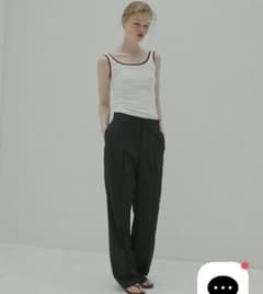 新品今期　黒　38 ルシェルブルー　Slim Flare Pant ザロウ