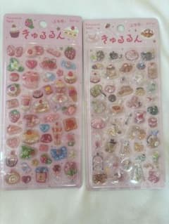 きゅるるんシール いちごスイーツ 午後の茶会 かわいいピンク2種セットのサムネイル