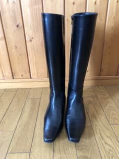 ロングブーツ 黒23.５センチのサムネイル