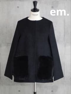 em. エムドット エコファーケープコート - メルカリ