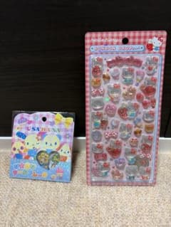 【正規品】ボンボンドロップシール 第2弾ハローキティ赤 ウサハナおはじきシールのサムネイル