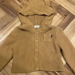 branshes くま耳 ニットカーディガン ブラウンのサムネイル